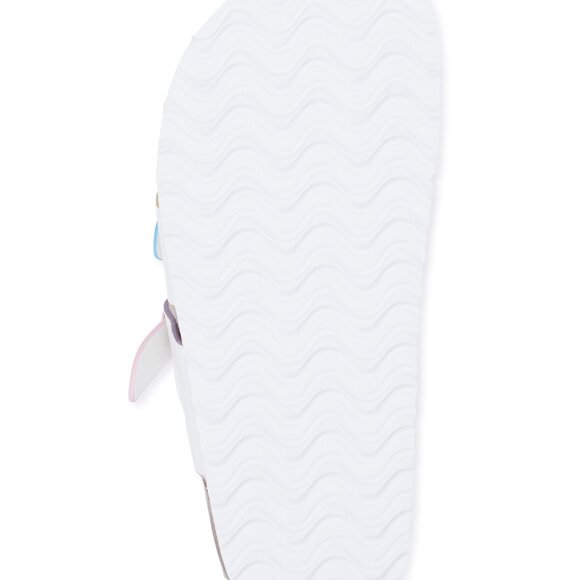 Cute 2 Buckle Toe Cork Sandals Sz 2 Little & Sz 4 Big Girls Crisscross Toe Loop - Picture 7 of 7